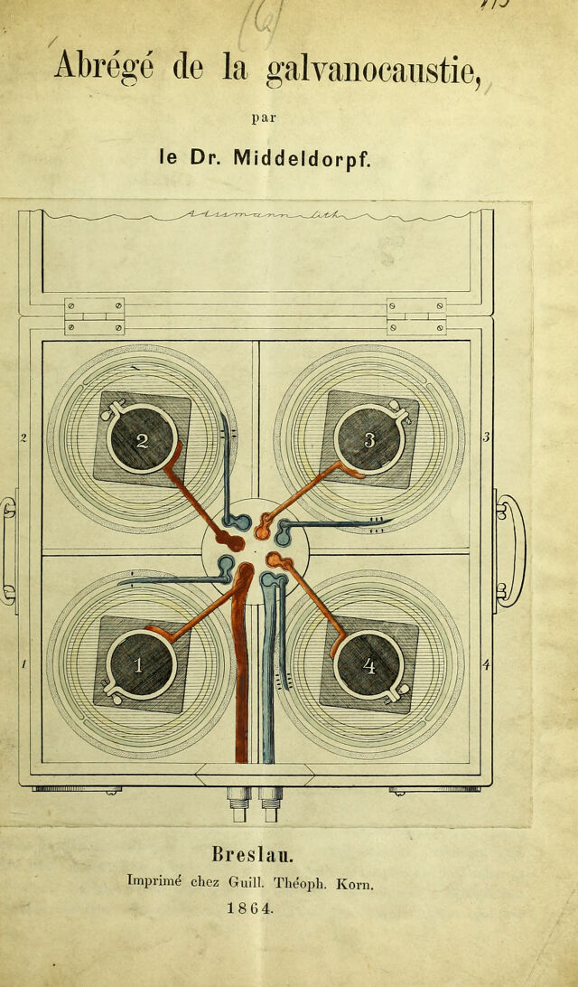 Abrege De La Galvanocaustie Wellcome Collection