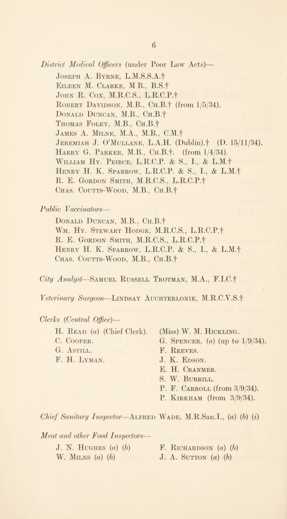 Report 1934 Wellcome Collection