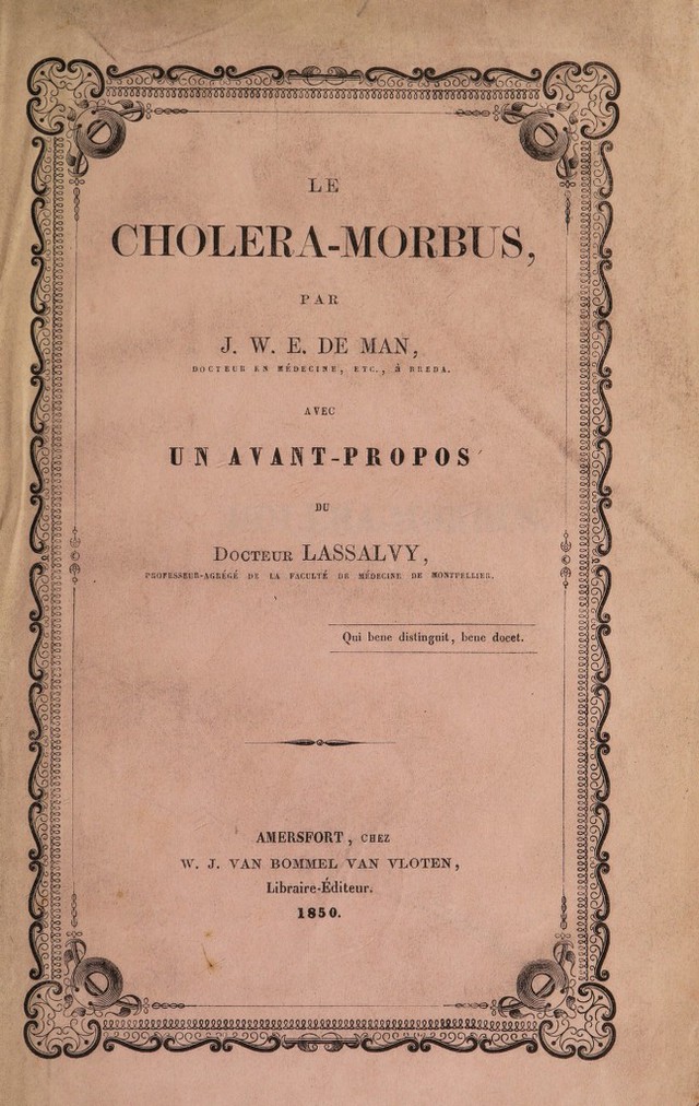 Le Cholera Morbus Avec Un Avant Propos Du Docteur Lassalvy Wellcome Collection