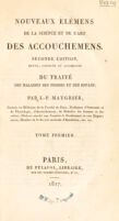 Nouveaux Elemens De La Science Et De L Art Des Accouchemens J P Maygrier Wellcome Collection Nouveaux Elemens De La Science Et De L Art Des Accouchemens J P Maygrier Wellcome Collection